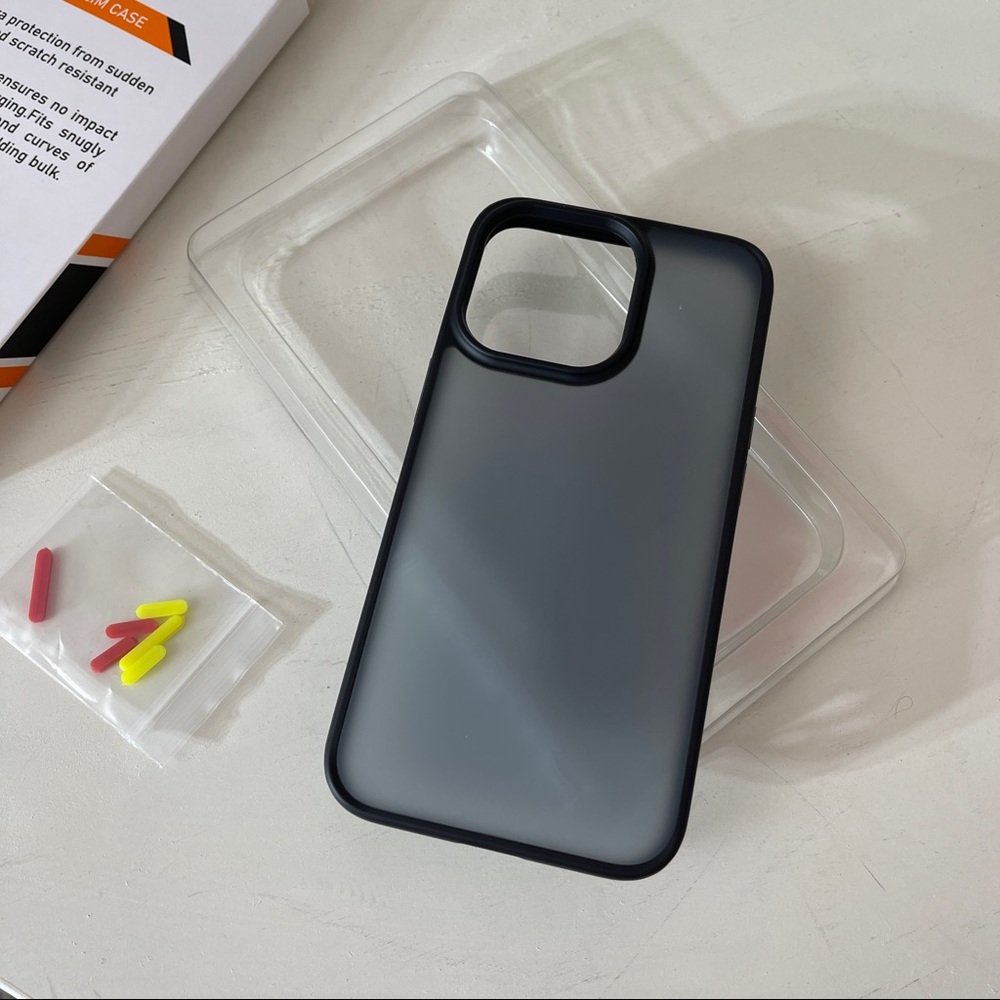 Iphone pro frosted case for 6.1" screen from amazon